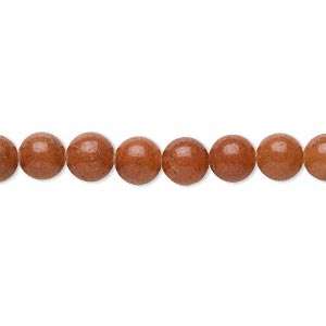 Natural DARK RED AVENTURINE 8mm round beads