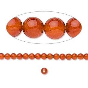 SALE ** CARNELIAN 4mm round beads