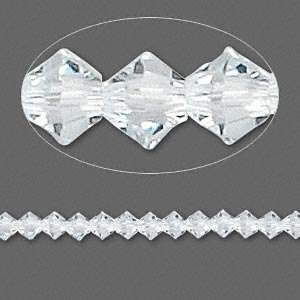 LIGHT AZORE Swarovski 4mm bicone