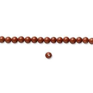 SALE ** RED JASPER 4.5mm round beads