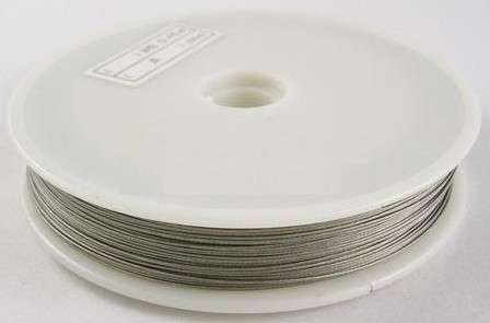 Tiger tail - GREY - 0.38mm - 100m SPOOL