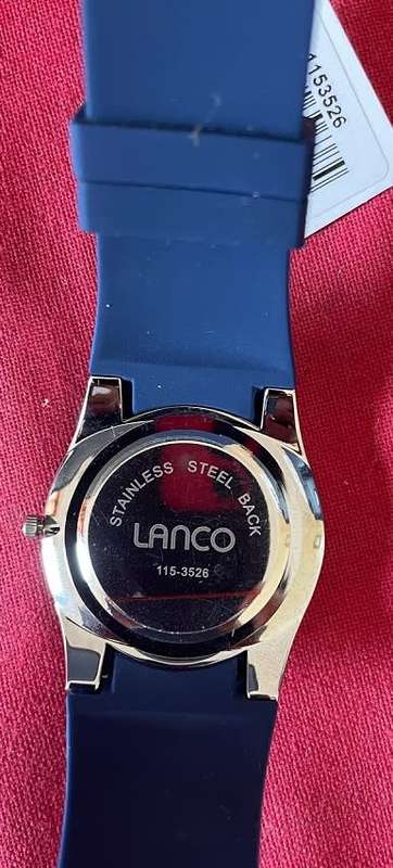 Lanco 115-3526 Men's Timepiece Rubber Strap  (NEW)