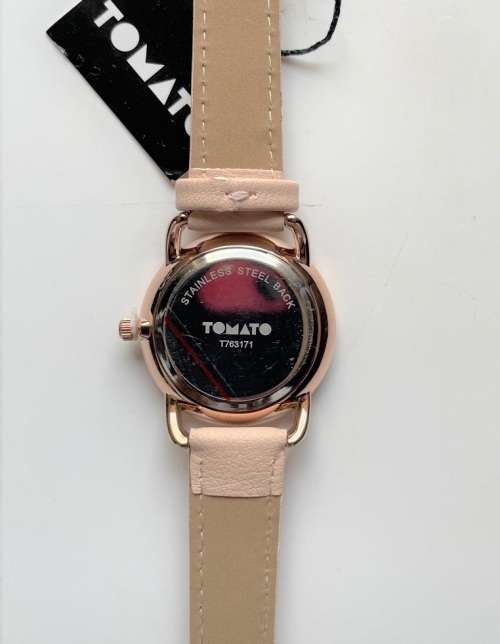 Tomato T763171 Ladies Lena Rose Gold Case And Dial  With A Nude Vegan leather Strap  (NEW)