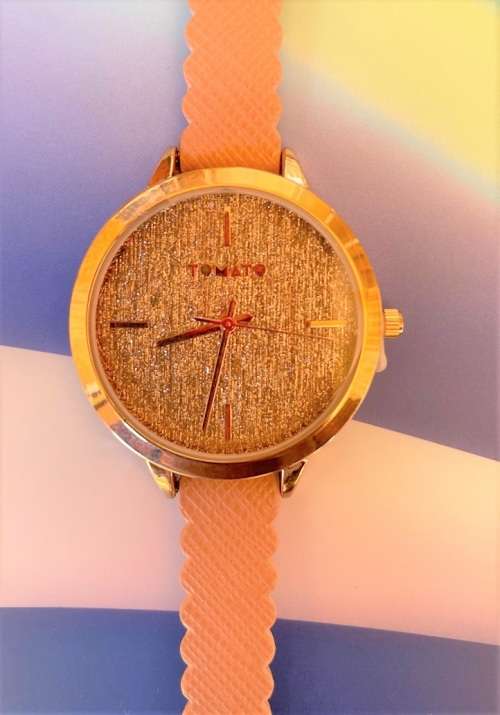 Tomato T733166 Rose Gold Brushed Lines Dial Finished With A Fine Vegan Leather (NEW)