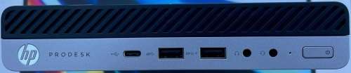 HP ProDesk 600 G3 Tiny Desktop, Core i3-6100T, CPU @3.20Ghz, 4GB Ram, 500GB HDD
