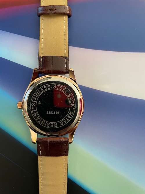 Lanco Gents Round Rose Gold Plated Watch  (NEW)