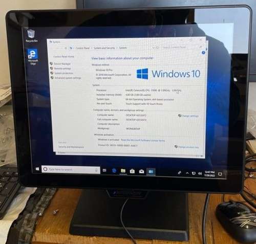 PARTNER SP8550 POS Touch Terminal `15 J1900 @1.99GHz | 4GB Ram | 500GB HDD |