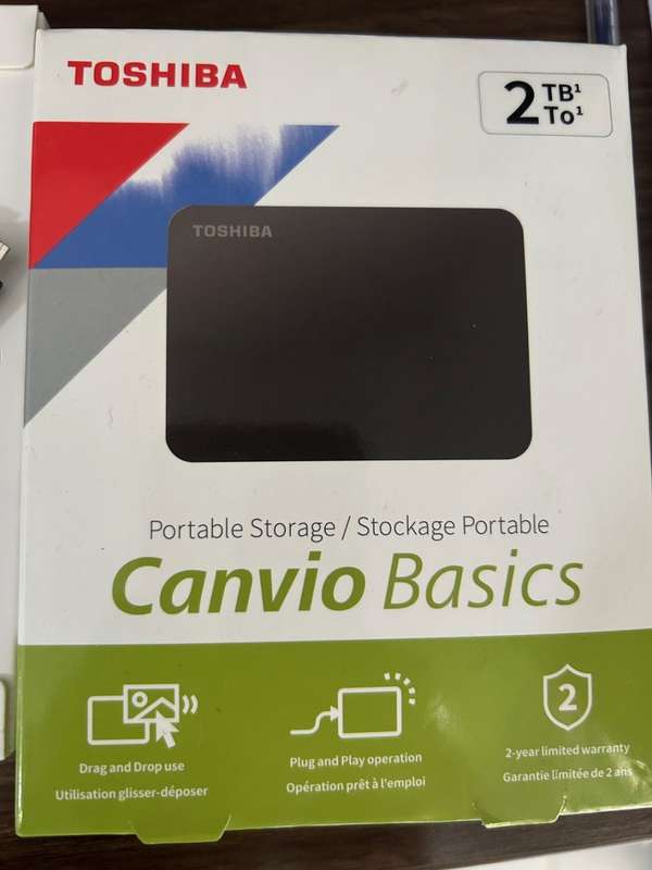 Toshiba 2TB External Hard Drive