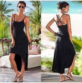 *NEW* OUTRAGEOUSLY LOVELY HI-LOW SLIP  DRESS. STUNNING!