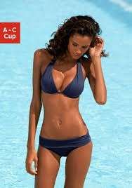 Bikini. Bikini with built in bra. Halter Swimwear