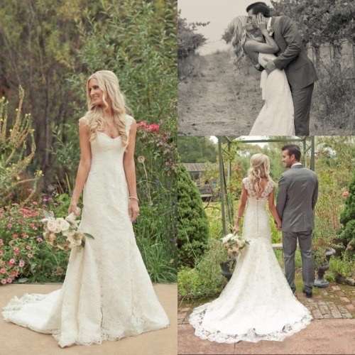 STUNNING MADE TO MEASURE ALL LACE WEDDING DRESS