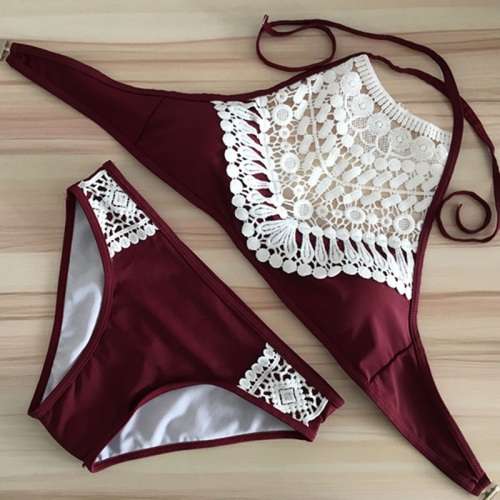 Beautiful Lace Detail Tankini. Imported read listing. Buy now at massive discount for next summer