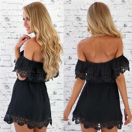 Off-shoulder Dress, imported  20+ working days for delivery. BUY FOR SUMMER AT MASSIVE DISCOUNT