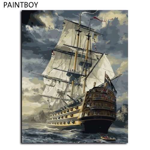 DIY PAINT BY NUMBERS. CANVAS, PAINT AND BRUSHES INCLUDED.
