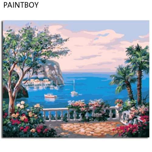 DIY PAINT BY NUMBERS. CANVAS, PAINT AND BRUSHES INCLUDED.