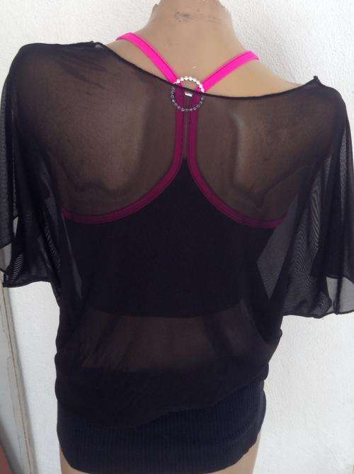 Sexy Sheer Mesh Cover-up with fitted band