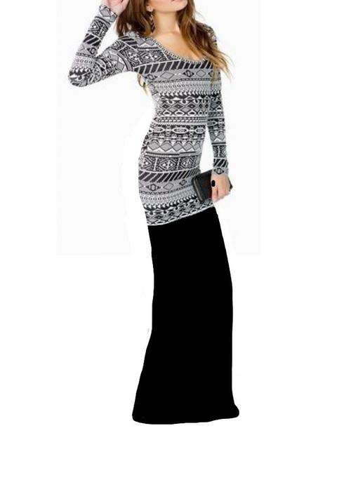 Sexy Aztec Maxi Knitted Dress(gorgeous fabric)  HURRY! SIZE 30