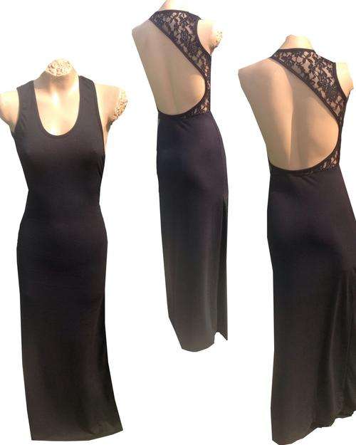 SEXY STUNNER CUT OUT LACE DETAIL BACK, MAXI SPECIAL OCCASION DRESS ONLY R199 HURRY!