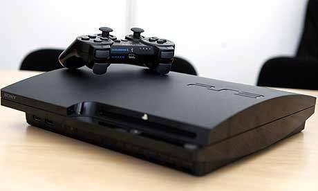 PlayStation 3 slim console(160GB) 1x controller and cables