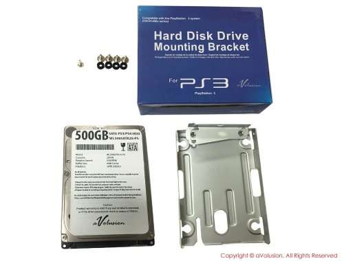 PS3 Super Slim Hard Drive Upgrade Kit  12GB to 500GB Hard Drive