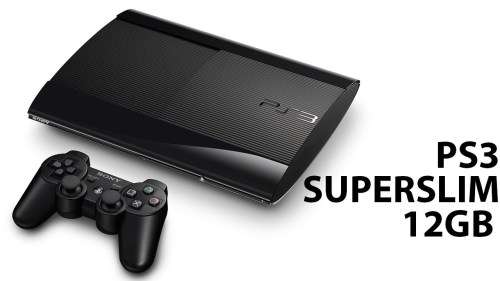 PS3 SUPER SLIM 12GB WITH 1CONTROLER AND CABLES