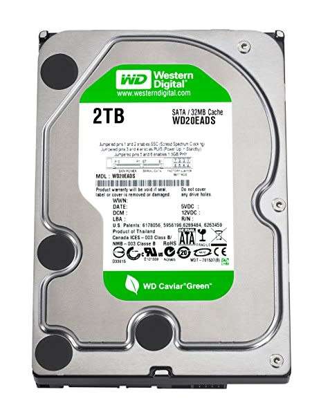 WESTERN DIGITAL 2TB GREEN SATA 3.5"  HDD!!! GREAT DEAL
