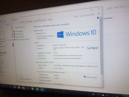 WINDOWS SURFACE PRO 12.2" 4TH GEN CORE I5, 4GB RAM, 128GB MSATA HDD!! PLEASE READ!!