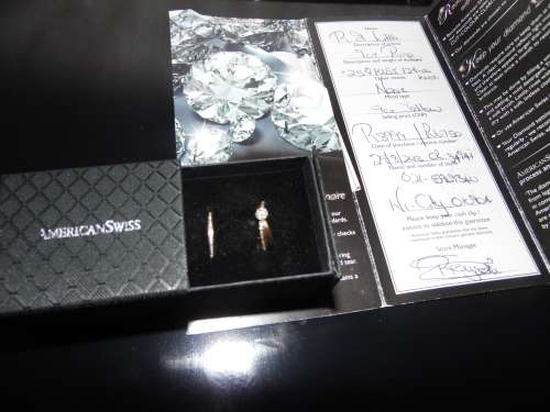 WEDDING BAND AND ENGAGEMENT RING BUNDLE FROM AMERICAN SWISS_ GREAT DEAL!!