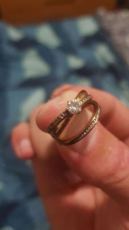 WEDDING BAND AND ENGAGEMENT RING BUNDLE FROM AMERICAN SWISS_ GREAT DEAL!!