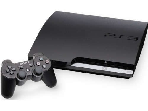 PlayStation 3 slim console(160GB) 1x controller and cables