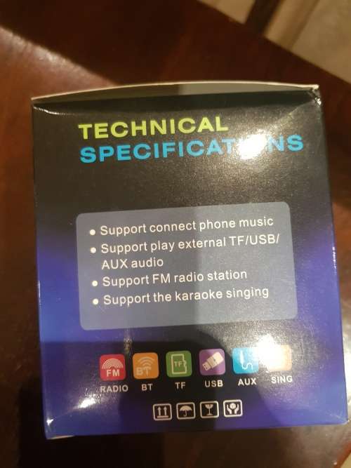 WIRELESS PORTABLE SPEAKER SLC-037 _Bluetooth, FM Radio, TF/ SD Card,  USB, AUX!!