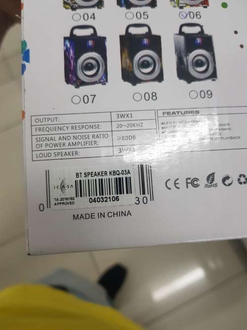 WIRELESS SPEAKER KBQ-03A  _Bluetooth, FM Radio, TF/ SD Card,  USB, AUX!! GREAT DEAL!!