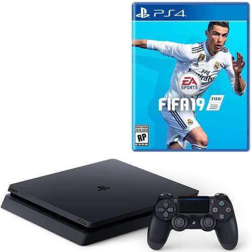 PS4 SLIM CONSOLE 1TB HDD FIFA19!! (+HDR)  1X CONTROLLER CABLES !!! AMAZING DEALS!!
