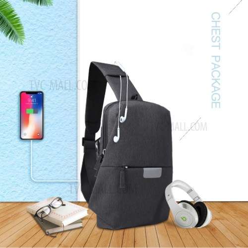 WiWu USB Anti-Theft Cross Body Bag - Middle strap design  (Local Stock)- GREAT DEALS!!