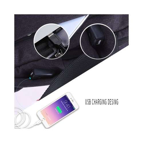 WiWu USB Anti-Theft Cross Body Bag - Middle strap design  (Local Stock)- GREAT DEALS!!