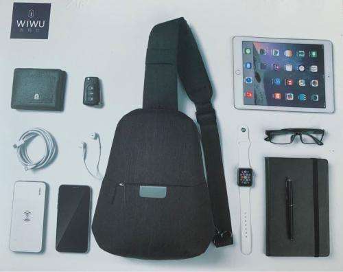 WiWu USB Anti-Theft Cross Body Bag - Middle strap design  (Local Stock)- GREAT DEALS!!