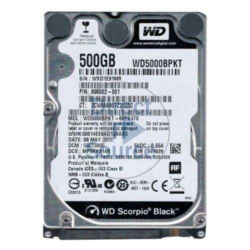 Western Digital Scorpio Black 500GB Internal 7200RPM 2.5" (WD5000BPKT) HDD- GREAT DEALS!!