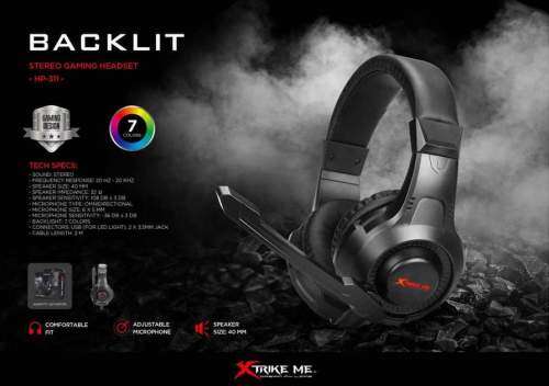 XTRIKE ME BACKLIT HP-311 Gaming Headset (RGB)  (PC/XBOX/PS4)- GREAT DEALS!!