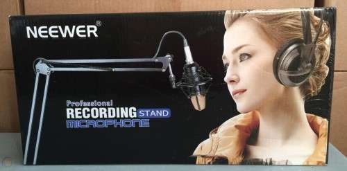 Professional Condenser Studio Microphone With Stand and Mic Holder and Shield -- SPECIAL!!!