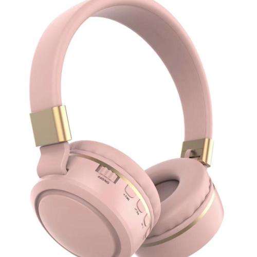 T17 bluetooth headset - macaron color tf card folding - black