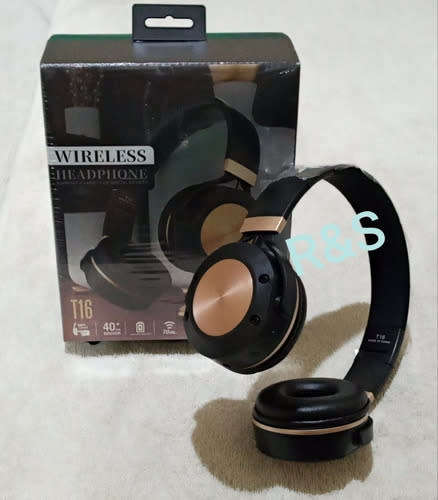 T16 Bluetooth  Headset TF Card Folding Headset Earbuds - Black-  GREAT DEALS!!