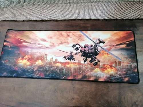 Large gaming mouse pad - helicopter - size 80cm x 30cm x 3mm
