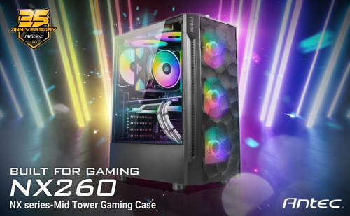 ANTEC NX260 RGB CASE Core i5 7400, 16GB DDR4 RAM, 500GB SSD,+ GTX 1650 4GB DDR6!! FREE SHIPPING!