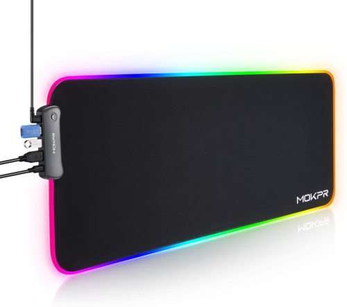 4x usb & led light gaming mouse pad large (80cm X 30cm X 4mm) -pro gaming series!!