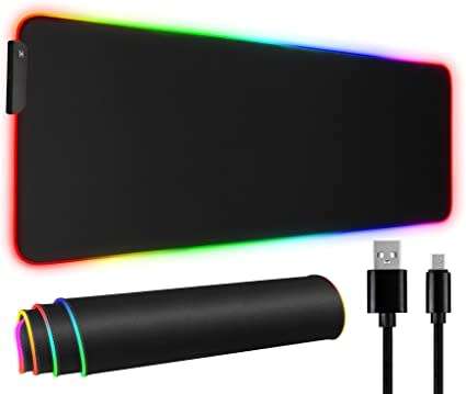 4x usb & led light gaming mouse pad large (80cm X 30cm X 4mm) -pro gaming series!!