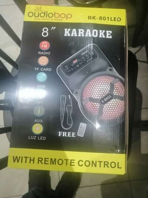 8" audiobop Karaoke Bluetooth Speaker bk-801led  (SEALED)!!