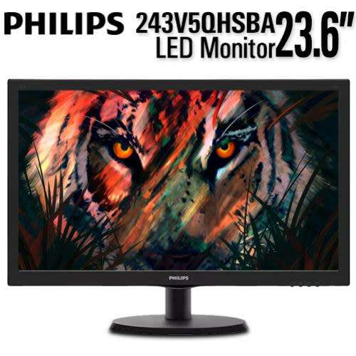 Philips v-line 243v5q - 24-inch fhd led -desktop monitor