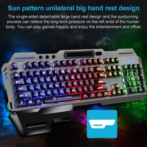Space warships gk70 led backlit - gaming keyboard - black