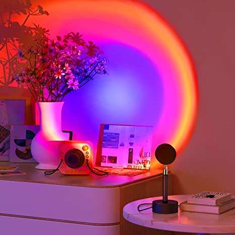 RGB Sunset Projection Light with Remote and Stand