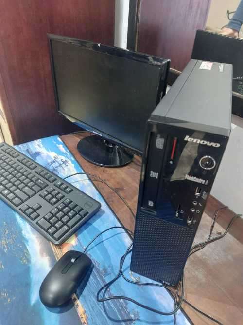 LENOVO THINKCENTRE SFF PC i3-2120 (DUAL CORE), 4GB DDR3 RAM, 500GB HDD with screen kb & mouse!!!